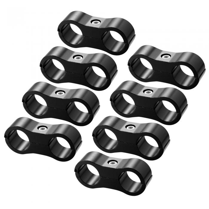 X AUTOHAUX 車のAN6ホースセパレータークランプ 継手アダプター 3/8燃料ホース オイルライン ブレーキ..