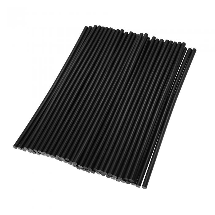 X AUTOHAUX ホットメルトグルースティック EVA 無塗装 デントリペア ユニバーサル カー オート用 ブラック 7x270 mm 50個