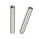 uxcell ダウエルピン ラウンドヘッドダボピン 8 x 55 mm シルバートーン 304ステンレススチール フラット面取りエンド ウッドベッドシェルフペグサポートシェルフ 固定エレメント 2個入り(4)