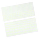 uxcell 夜光ステッカー 5 mm 10 mm 15 mmド ット 407個のグロード ット ブルー 夜のバスルームの装飾用 1セット