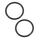 uxcell 財布ハンドル 丸い アクセサリー 代替品 財布DIY用 ビーチバッグ用 ストローバッグ用 ブラック 長さ122 mm 2個入