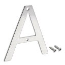 uxcell ハウスレター ステンレス鋼 100mm レター A メールボックス ホテル用 アドレスドアサイン