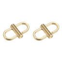 uxcell 調節可能メタルバックル チェーン短縮ストラップクラスプ 2個入り 23x14mm バッグチェーン長さ調整用 DIYクラフトアクセサリー ゴールドト...