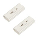 uxcell 溝ブラシ 溝クリーナー 清潔ブラシ 両面 伸縮可能 ポータブル ホワイト 57x25x15mm 2本入り