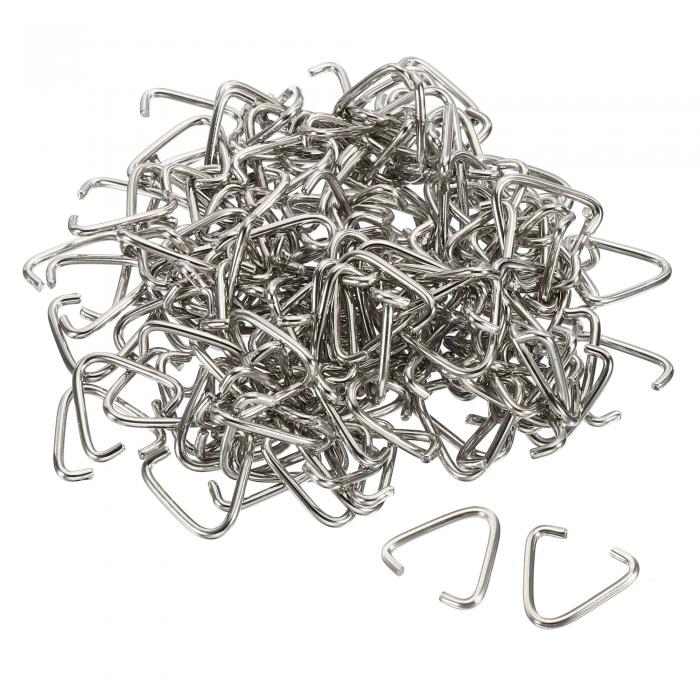 uxcell 三角形リング コネクタークリップ アイアン製 チェーン ボード掛ける用 サインボードタグ用 サ..