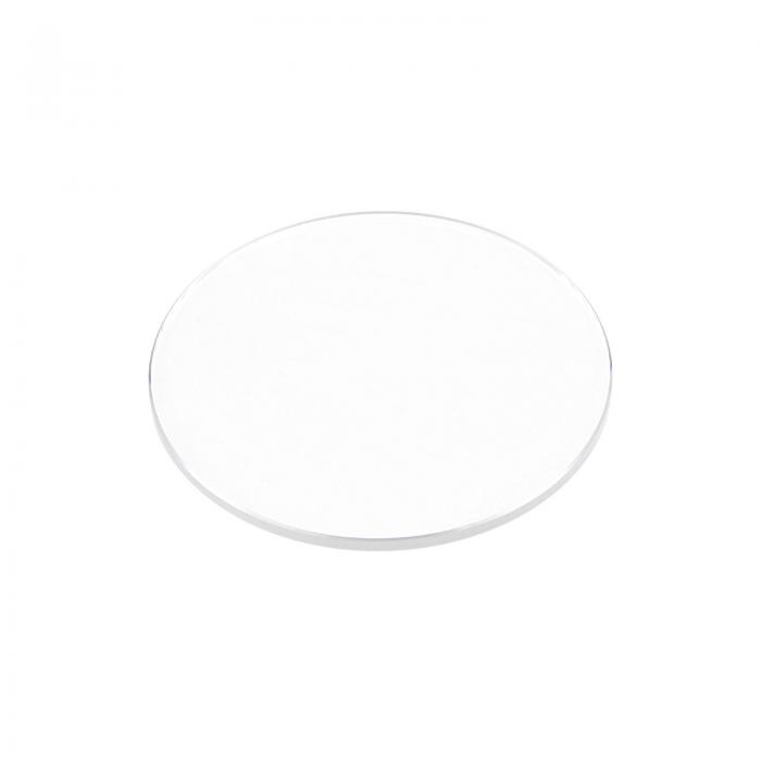 uxcell 時計ガラスサファイアクリス タルレンズ 直径35mm ラウンドフラット 厚さ1mm 交換部品 時計修理用 クリア