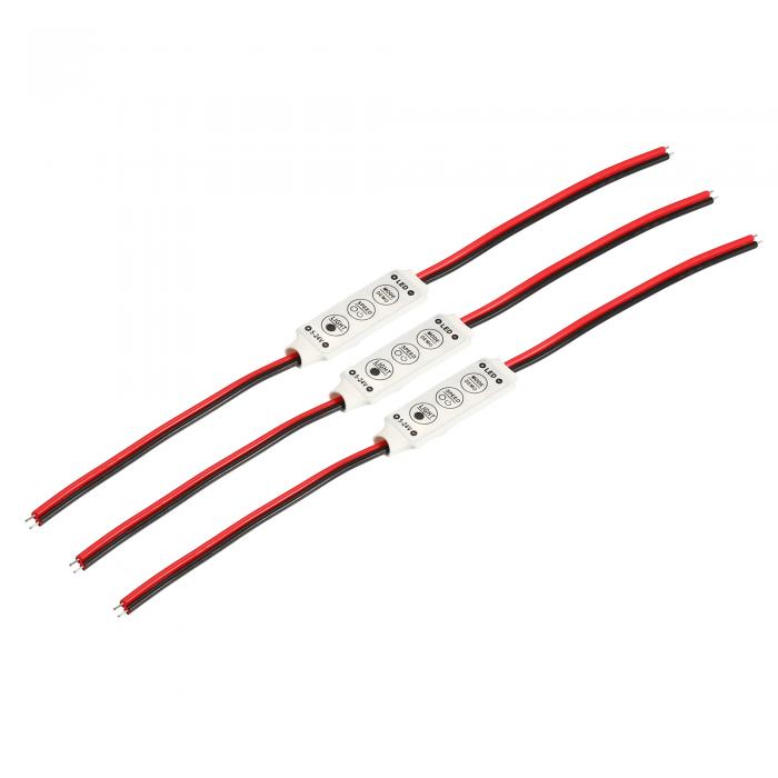 uxcell LEDȥåץǥޡ 5V - 24V 3ĤΥ ߥ 뤵 Ĵǽ ȥ  å ñȥå 3