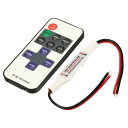 uxcell LEDストリップディマー 5V - 24V 明るさ 調節可能 ランプスイッチ 11つの鍵付き RFリモコン 単色ストリップ用 2個入り