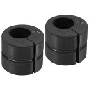 uxcell 振動抵抗ブロック パッド エアコン冷蔵庫用 ブラック 外径30mm 内径 14.5mm 40g 2個入