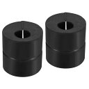 uxcell 振動抵抗ブロック パッド エアコン冷蔵庫用 ブラック 外径45mm 内径 17.5mm 150g 2個入