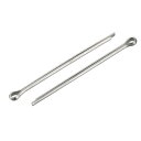 uxcell スプリットコッターピン 3 mm x 58mm 304ステンレス鋼 クリップファスナーフィッティング 自動車 機械用 シルバートーン 15個入り(4)