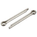 uxcell スプリットコッターピン 5mm x 40mm ステンレス鋼 クリップファスナーフィッティング 自動車 機械用 シルバートーン 5個入り