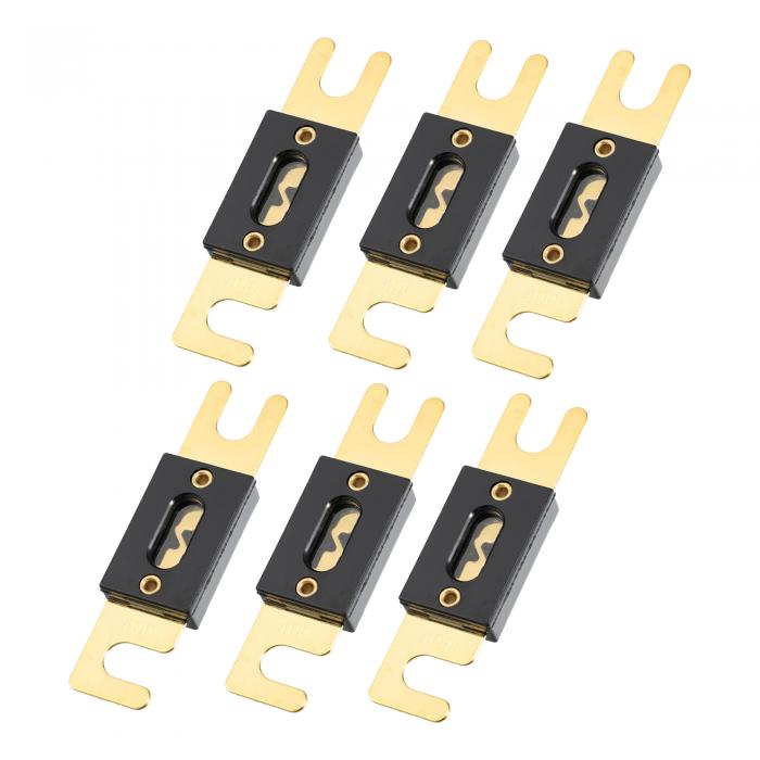 X AUTOHAUX ANLヒューズ ゴールドトーンメッキ 400A ユニバーサル インバータ 自動車 車両 トラック オーディオ用 6個