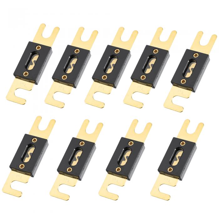 X AUTOHAUX ANLヒューズ ゴールドトーンメッキ 30A ユニバーサル インバータ 自動車 車両 トラック オーディオ用 9個