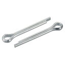 uxcell コッタピン スプリットピン 割りコッターピン 自動車機械用 炭素鋼 8mm x 60mm シルバートーン 2本入り(4)