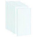 uxcell 溶接ヘルメット内側カバーレンズ 暗化溶接フィルター用 保護レンズ用 置換 96x51x0.8mm クリア 10個