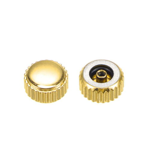 uxcell 5 mm時計クラウン部品 フラットヘッド 短ステム ステンレス製 時計リペア用 内径2.5 mm ゴールドトーン 2個入り uxcell 5 mm時計クラウン部品 フラットヘッド 短ステム ステンレス製 時計リペア用 内径2.5 mm ゴールドトーン 2個入り