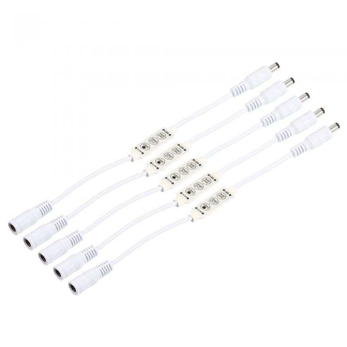 uxcell LEDストリップディマー 12V - 24V 3つのキー ミニ 明るさ 調整可能 コントローラ ランプ スイッ..