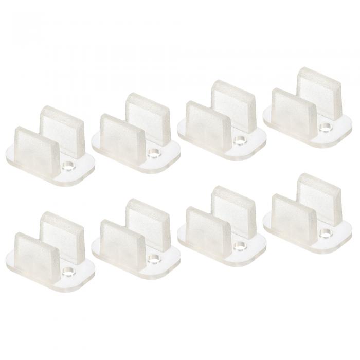 uxcell LEDネオンマウントクリップ クランプホルダー シリコーンledネオンストリップライト 直径5mm 80..