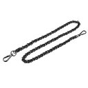 uxcell フラットチェーンストラップ レザー 鉄 財布 交換アクセサリー バックル付き ショルダーバッグ クロスボディ DIY用 長さ1000mm 幅11m...