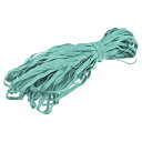 uxcell フラットゴムバンド 裁縫用 編組 伸縮ストラップコード ロープ ウィッグ クラフト DIY用 6mmx33ヤード/30 m レイクグリーン