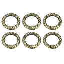 uxcell 財布ストラップリング 29mm 金属Oリング ラウンドスプリング スナップバックル バッグクラフトキーホルダー DIYアクセサリー フッククリップ...
