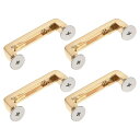 uxcell 財布ストラップリング 40mm 金属シャックルバックル 取り外し可能なクラスプ ネジ付き バッグチェーンクラフトDIY交換用 ゴールドトーン 4個...
