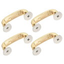 uxcell 財布ストラップリング 30mm 金属シャックルバックル 取り外し可能なクラスプ ネジ付き バッグチェーンクラフトDIY交換用 ゴールドトーン 4個...