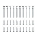 uxcell チューブフリクションピン 時計ベルトプレッシャーバーピン 13x1.2mm ステンレス鋼 リベットエンド付き バンドクラスプバックル 10個入り