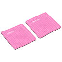 uxcell カッターマット ロータリーマット ファブリック製 ダブル側 ピンク DIY工芸品用 ソーイング用 サイズ80x80x3 mm 2個入(3)