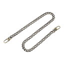 uxcell フラットチェーンストラップ 財布ストラップ アイアン製 アクセサリー バックル 代替品 バッグ用 DIY ブロンズ 長さ600 mm