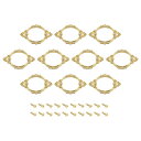 uxcell 金属ラベルのホルダー 68x44mm 名刺入れ ファイル タグ カタログ フレーム 棚 オフィス 図書館 引き出し用 ゴールドトーン 12個入り