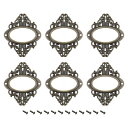uxcell 金属ラベルのホルダー 56x66mm 名刺入れ ファイル タグ カタログ フレーム 棚 オフィス 図書館 引き出し用 ブロンズ 6個入り