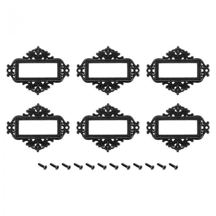 uxcell 金属ラベルのホルダー 55x43 mm 名刺入れ ファイル タグ カタログ フレーム 棚 オフィス 図書館..