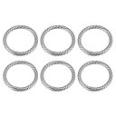 uxcell 財布ストラップリング 47mm 金属Oリング ラウンドスプリング スナップバックル バッグクラフトキーホルダー DIYアクセサリー フッククリップ...