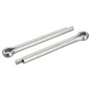 uxcell スプリットコッターピン 8mm x 70mm 304ステンレス鋼 クリップファスナーフィッティング 自動車 機械用 シルバートーン 8個入り