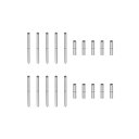uxcell 時計ストラップチューブピン チューブ径1.2mm ピン長さ9mm ステンレス鋼 連結軸 時計バンド修理交換用 10個入り