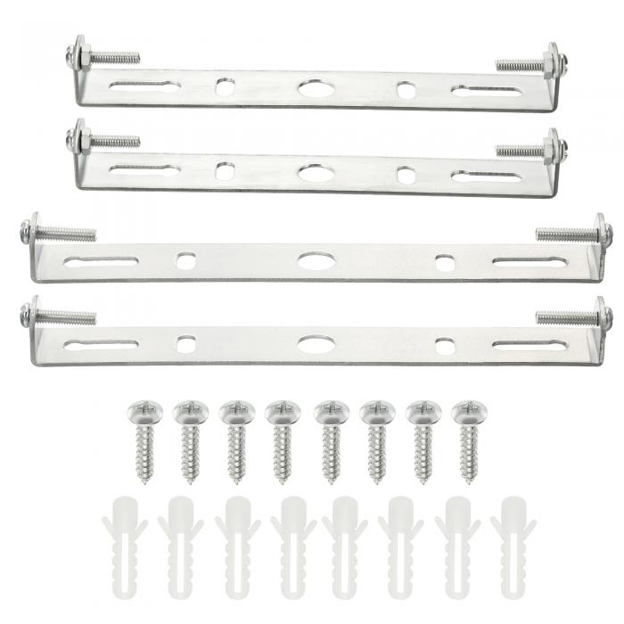 uxcell シーリングライトプレート ブラケット マウント シャンデリア 事務室用 サイズ150x19x15 mm 4個入