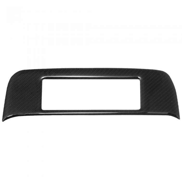 X AUTOHAUX カーCDパネルステッカー 内装トリムカバー アクセサリー ブラック カーボンファイバー Chev..