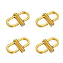uxcell 調節可能メタルバックル チェーン短縮ストラップクラスプ 4個入り 23x14mm バッグチェーン長さ調整用 DIYクラフトアクセサリー ブロンズ ...