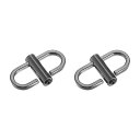uxcell 調節可能メタルバックル チェーン短縮ストラップクラスプ 2個入り 23x14mm バッグチェーン長さ調整用 DIYクラフトアクセサリー ブラック ...