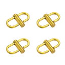 uxcell 調節可能メタルバックル チェーン短縮ストラップクラスプ 4個入り 22x10mm バッグチェーン長さ調整用 DIYクラフトアクセサリー ダークゴー...