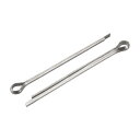 uxcell スプリットコッターピン 1.5mm x 30mm ステンレス鋼 クリップファスナーフィッティング 自動車 機械用 シルバートーン 120個入り