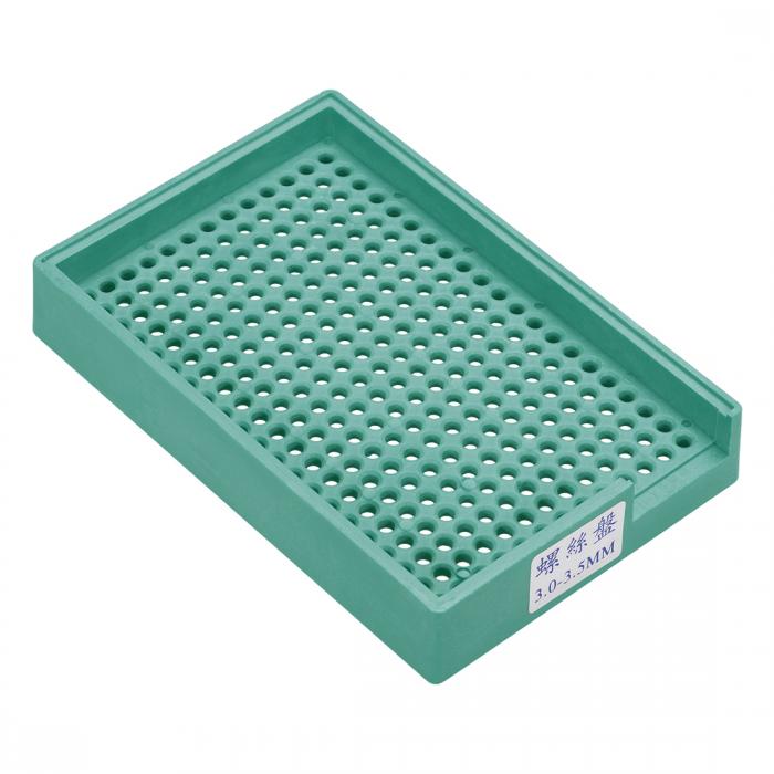 uxcell 帯電防止ネジトレイ 3.0mm-3.5mm 硬質プラスチックねじトレイホルダー グリー ...