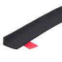 uxcell 118" 折りたたみ式シャワーバリアストッパー防水スプラッシュガードブロッカー 118"Lx0.8"Wx0.5"H バスルームキッチンの湿気と乾燥の分離用 黒