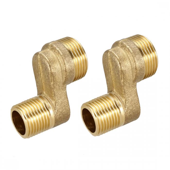 uxcell バスタブシャワー蛇口 真ちゅう製 調整可能なスイングアーム G1 / 2-G3 / 4 キッチンアダプター..