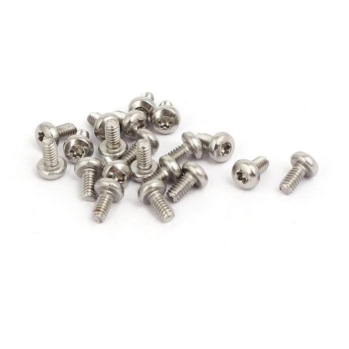 uxcell ナベ頭トルクスネジM2x4mm 304ステンレススチール マシンネジ 機械ソケット フ ...