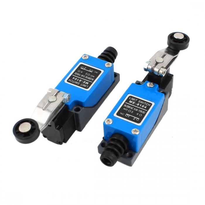 uxcell リミットスイッチ 回転ローラアーム ME-8104 AC 250V/5A DC 115V/0.4A 2個入り