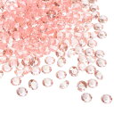 PATIKIL 1000個 アクリルダイヤモンド花瓶フィラー プラスチック製 10mm 偽の水晶ジェム ウェディングテーブル散布ダイヤモンド ウェディングデコレーション ブ ライダルシャワーパーティー 写真撮影用小道具 ローズ金