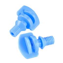 uxcell マイクロスプレー 360度屈折アトマイズ灌漑 ブルー POMプラスチック M4 40-60 L/H 25個入り(4)